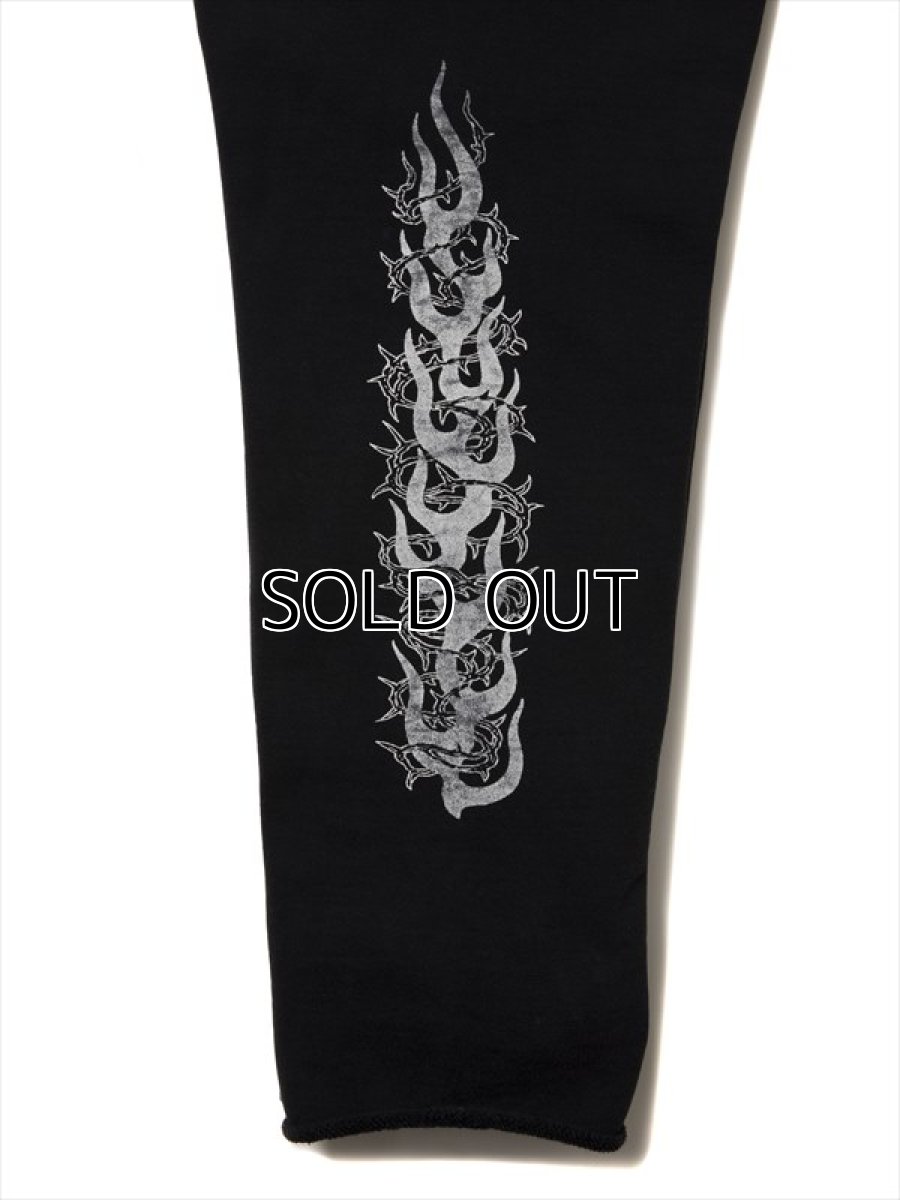 画像4: Antidote BUYERS CLUB Fade Wash Sweat Pants (Thorm & Flames) スウェットパンツ (4)