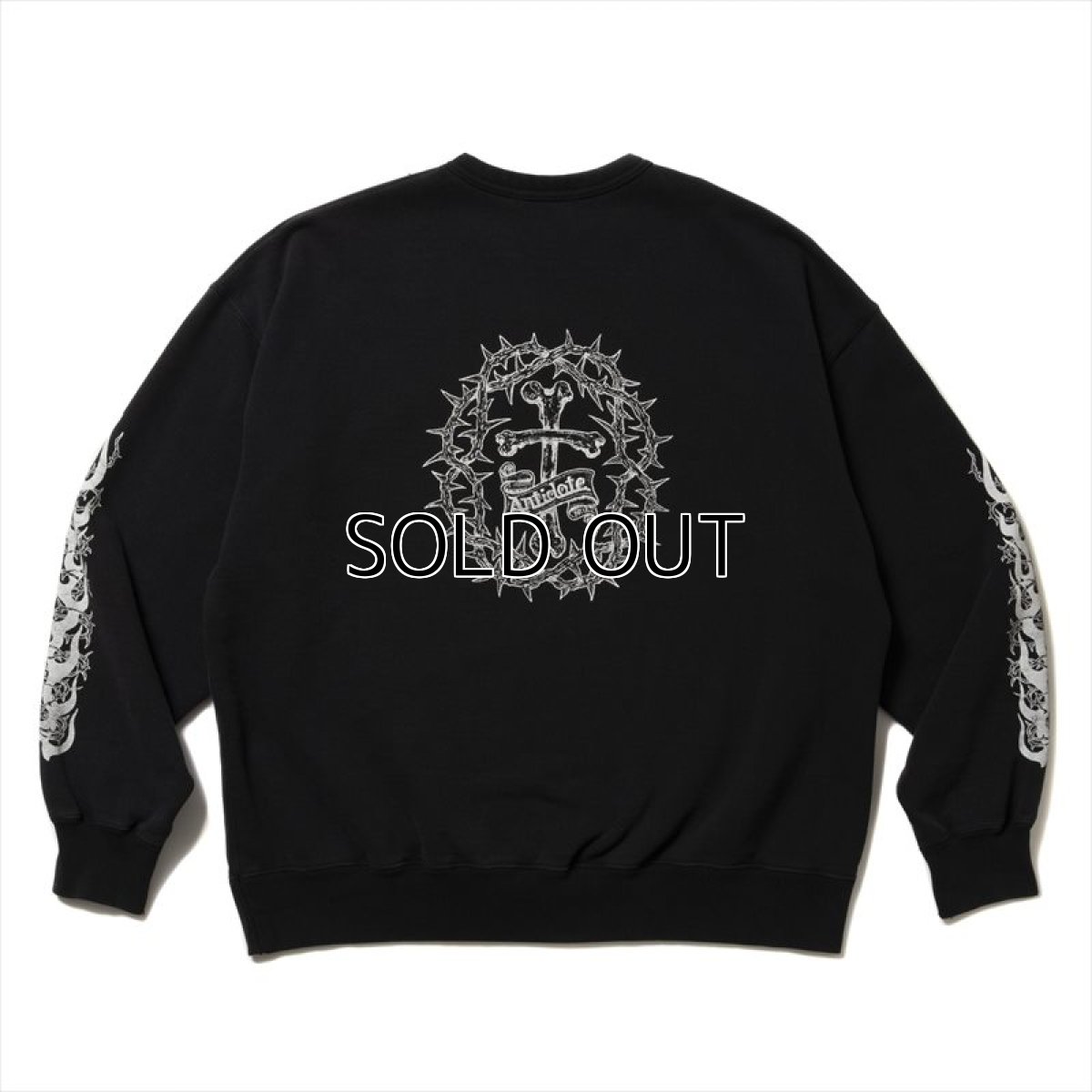 画像3: Antidote BUYERS CLUB Fade Wash Crewneck Sweatshirt (Skull Jesus) スウェット (3)