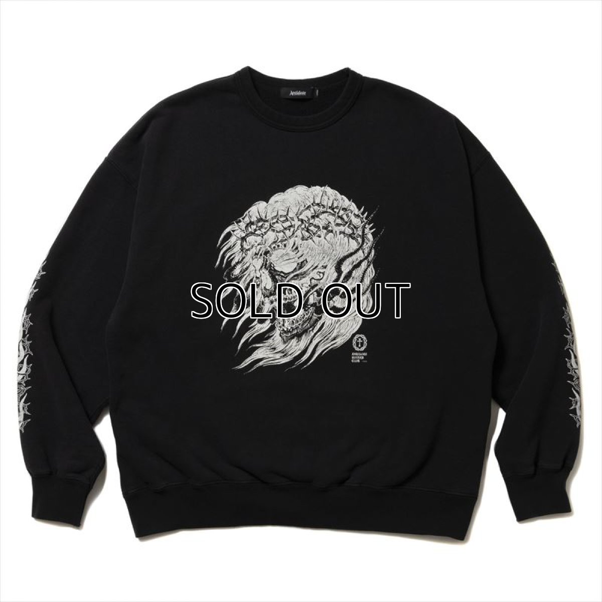 画像1: Antidote BUYERS CLUB Fade Wash Crewneck Sweatshirt (Skull Jesus) スウェット (1)