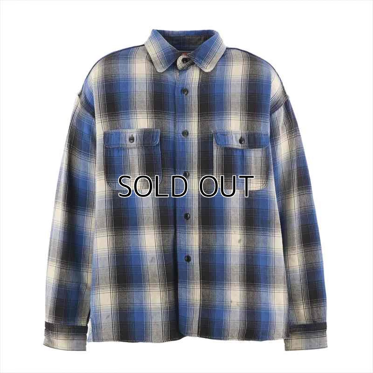画像1: ©SAINT Mxxxxxx x BerBerJin BB_FLANNEL SHIRT CHECK Blue (チェックシャツ) (1)