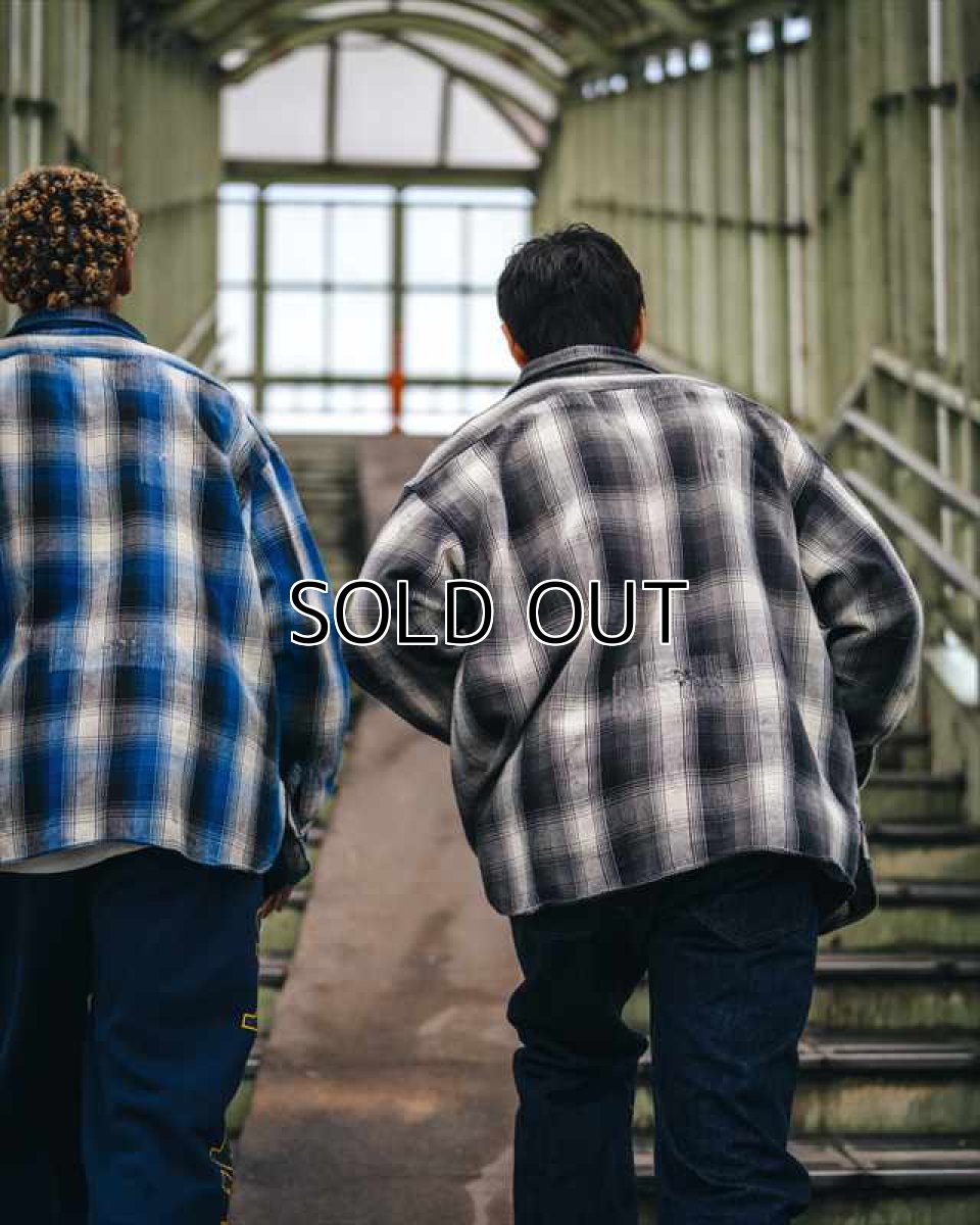 画像4: ©SAINT Mxxxxxx x BerBerJin BB_FLANNEL SHIRT CHECK Black (チェックシャツ) (4)