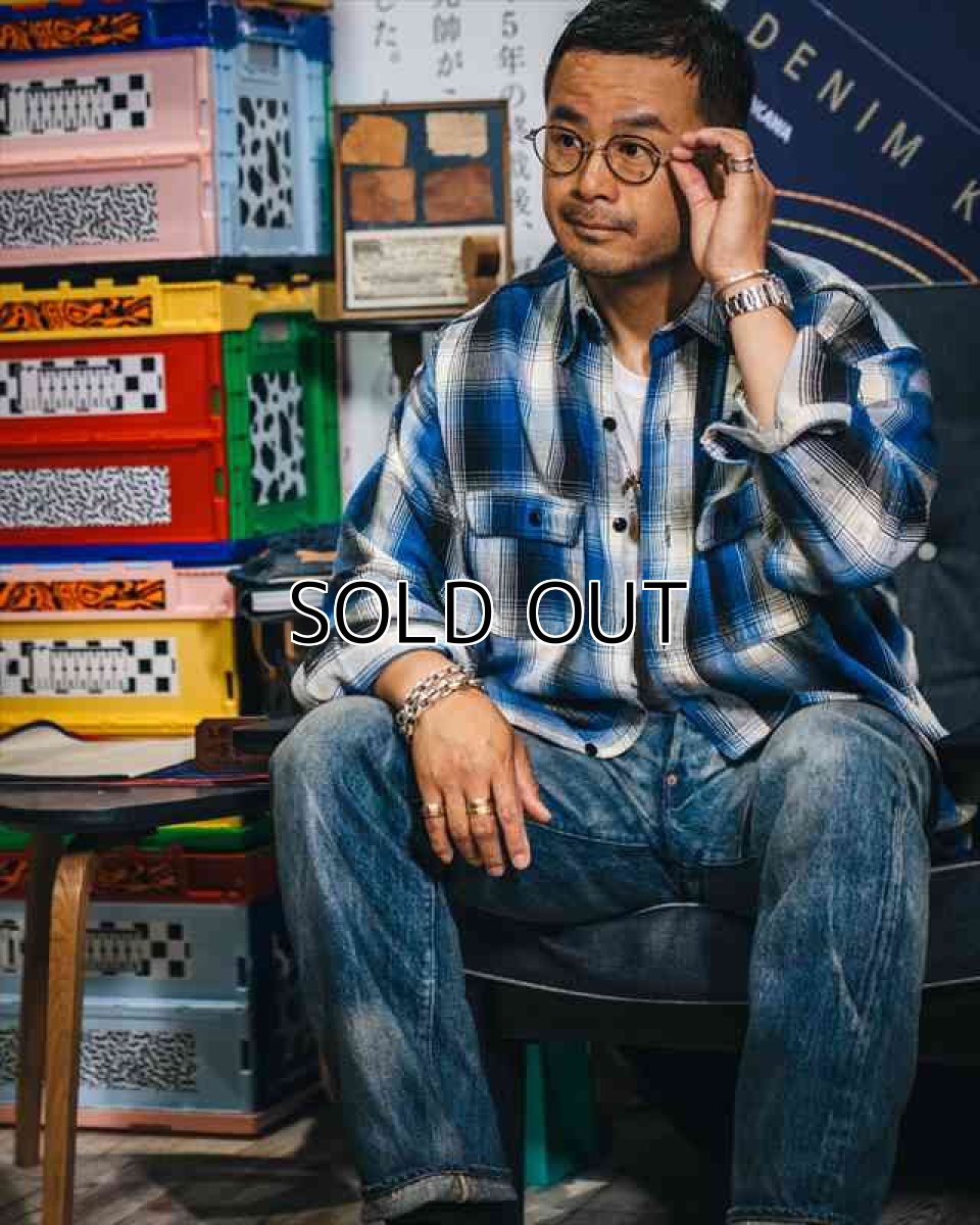 画像2: ©SAINT Mxxxxxx x BerBerJin BB_FLANNEL SHIRT CHECK Blue (チェックシャツ) (2)