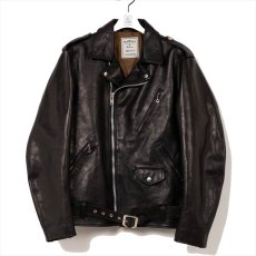 画像1: MASSES x Maison MIHARA YASUHIRO HORSE LEATHER DOUBLE ZIP JACKET VINTAGE MMY (ライダースジャケット) (1)