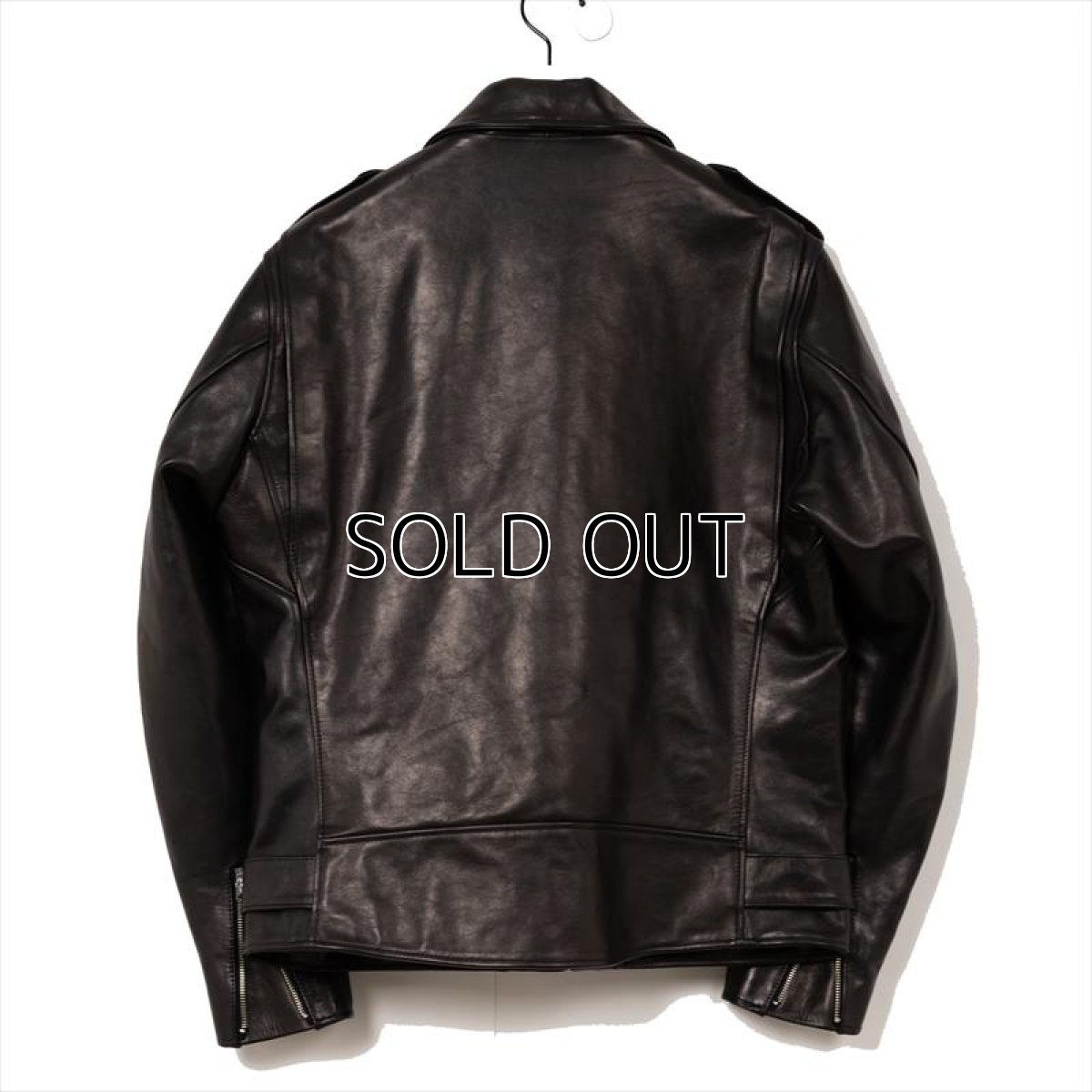 画像2: MASSES x Maison MIHARA YASUHIRO HORSE LEATHER DOUBLE ZIP JACKET VINTAGE MMY (ライダースジャケット) (2)