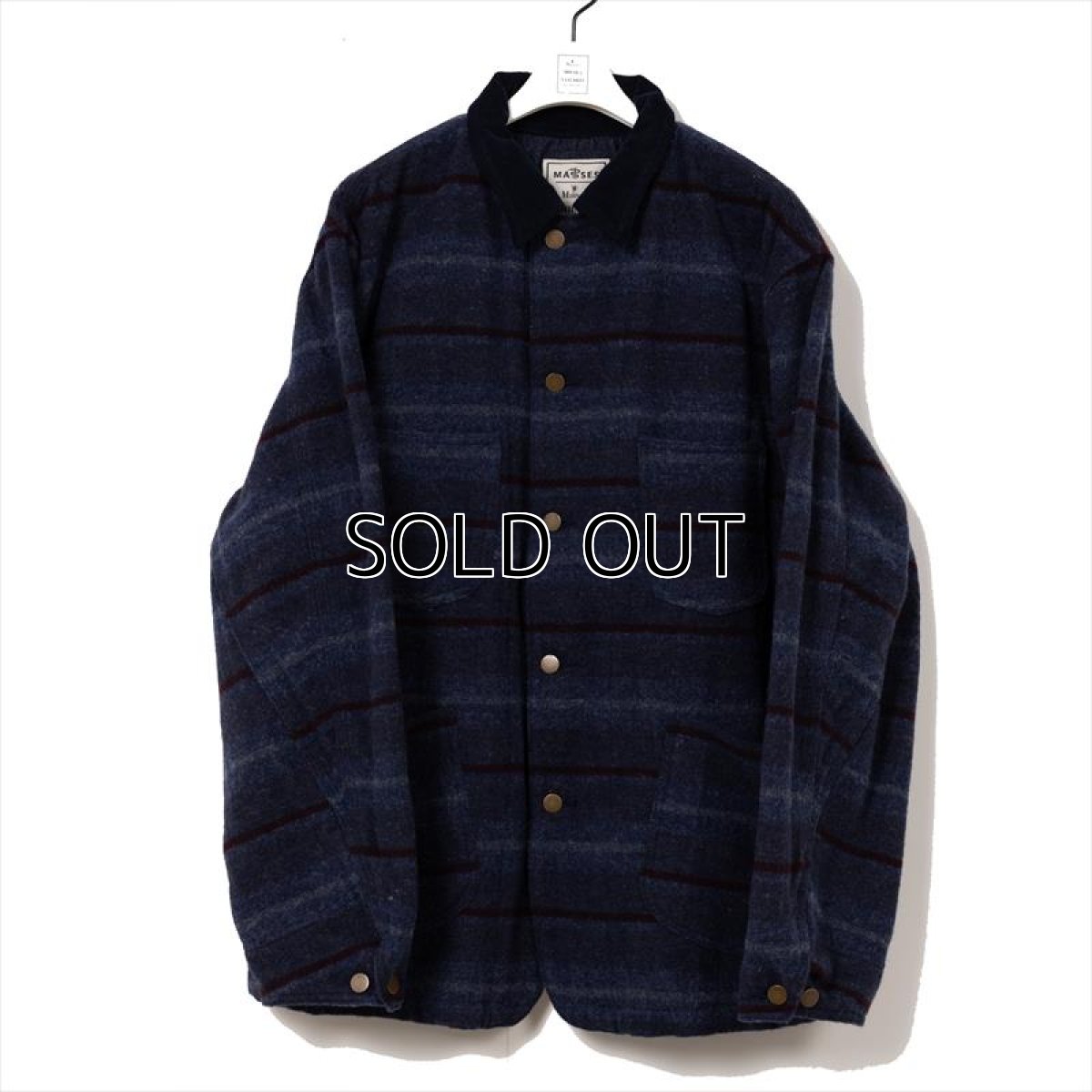 画像1: MASSES x Maison MIHARA YASUHIRO WOOL BLANKET COVERALL MMY (カバーオール) (1)
