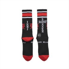 画像2: ©SAINT Mxxxxxx SOCKS SAINT SINNER Black/Red (ソックス) (2)