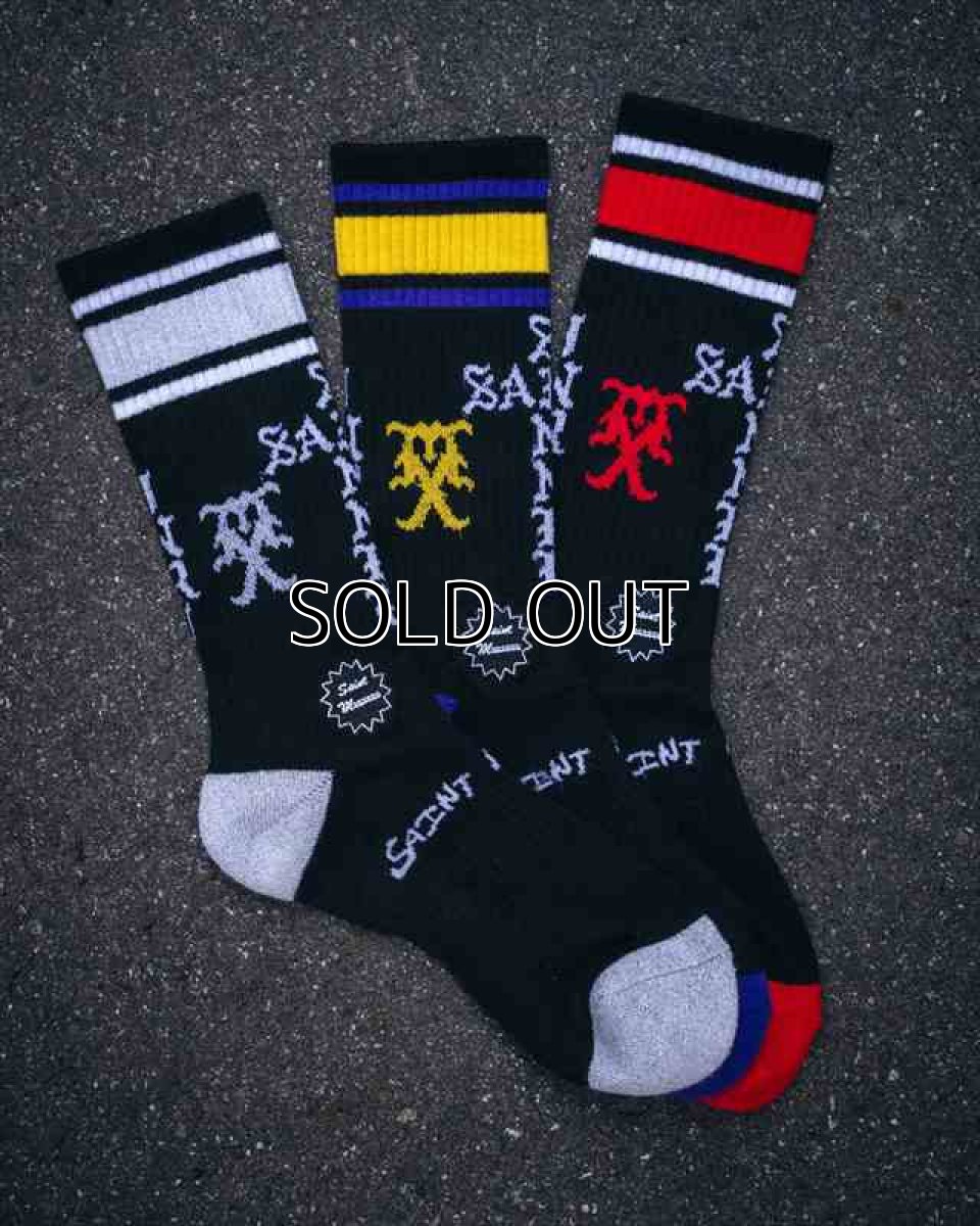 画像4: ©SAINT Mxxxxxx SOCKS SAINT SINNER Black/Purple (ソックス) (4)