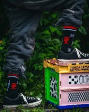 画像3: ©SAINT Mxxxxxx SOCKS SAINT SINNER Black/Red (ソックス) (3)