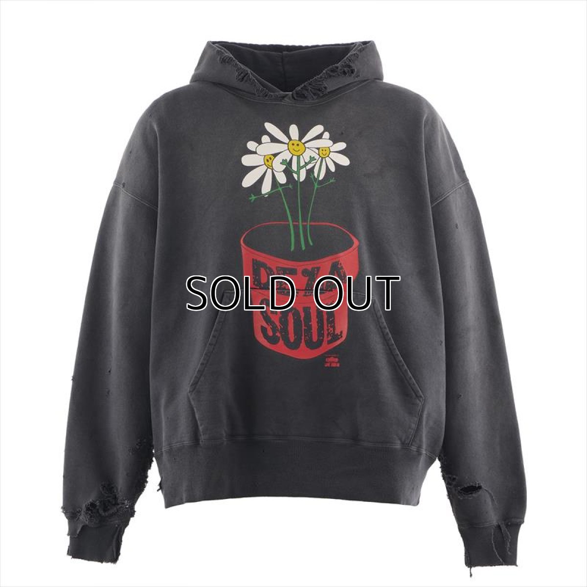 画像1: ©SAINT Mxxxxxx x DE LA SOUL DLS_HOODIE DE LA SOUL Black (パーカー) (1)