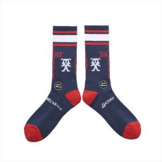 画像1: ©SAINT Mxxxxxx SOCKS SAINT SINNER Blue/Red (ソックス) (1)