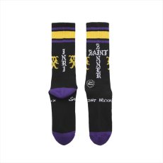 画像2: ©SAINT Mxxxxxx SOCKS SAINT SINNER Black/Purple (ソックス) (2)