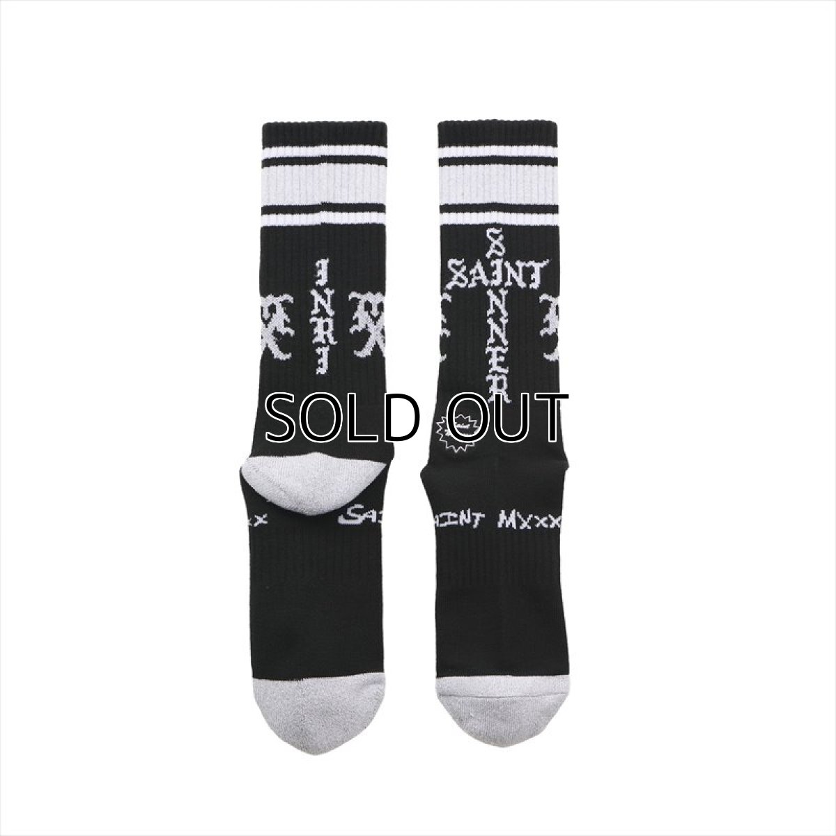画像2: ©SAINT Mxxxxxx SOCKS SAINT SINNER Black/Gray (ソックス) (2)