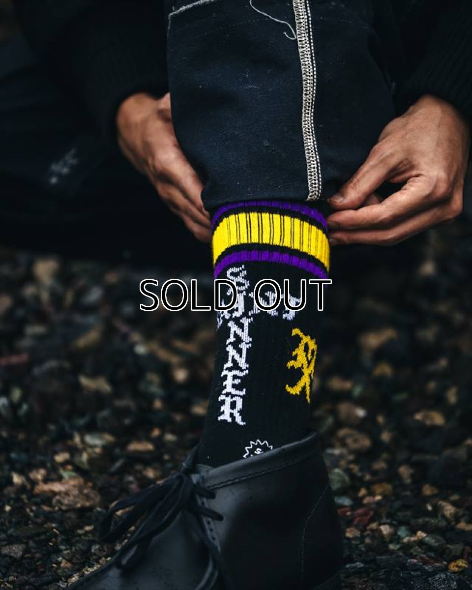 画像3: ©SAINT Mxxxxxx SOCKS SAINT SINNER Black/Purple (ソックス) (3)
