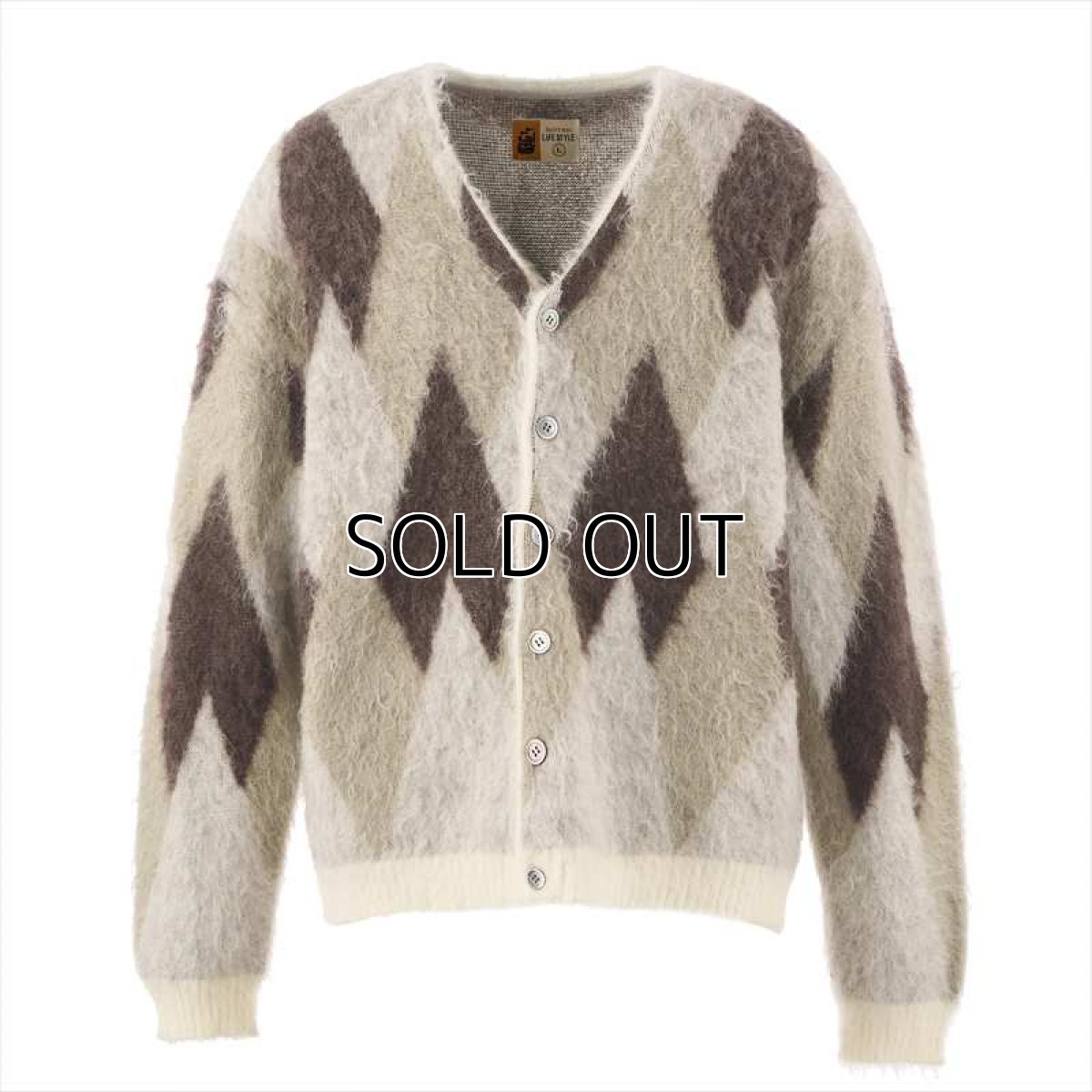 画像1: ©SAINT Mxxxxxx KNIT CARDIGAN ARGYLE Multi (モヘアニットカーディガン) (1)