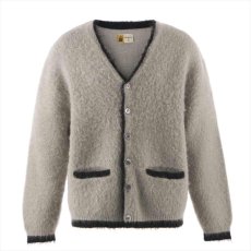 画像1: ©SAINT Mxxxxxx KNIT CARDIGAN TRIM Gray (モヘアニットカーディガン) (1)
