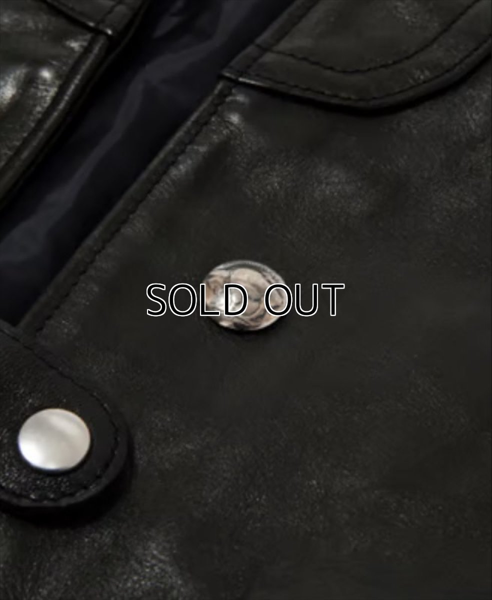 画像4: MASSES Horse Leather Vest Vintage (ホースレザーベスト) (4)