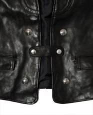 画像3: MASSES Horse Leather Vest Vintage (ホースレザーベスト) (3)
