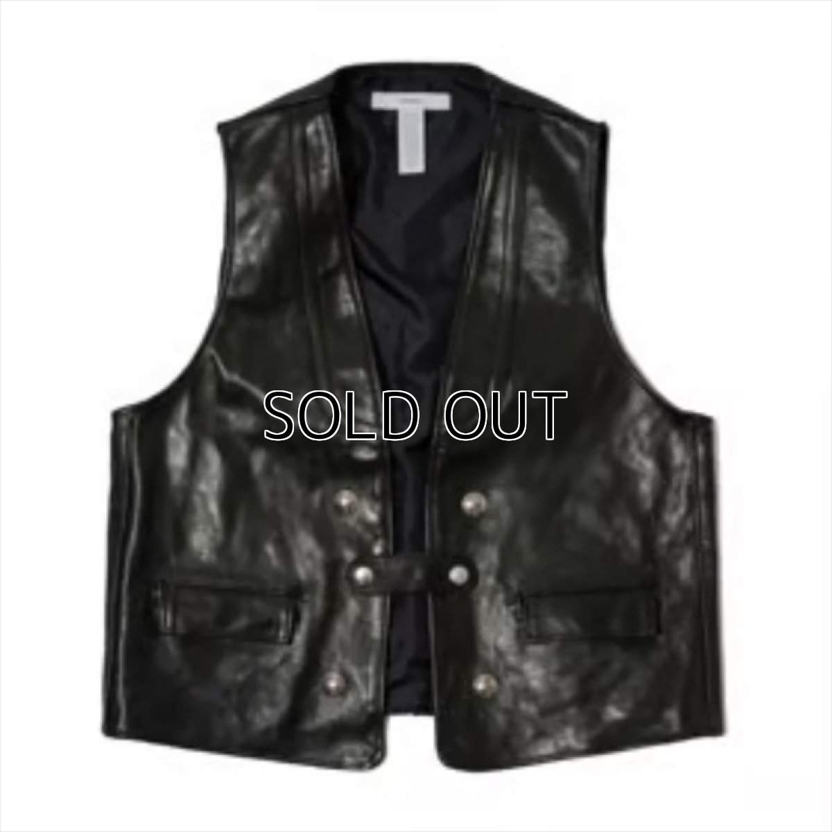 画像1: MASSES Horse Leather Vest Vintage (ホースレザーベスト) (1)