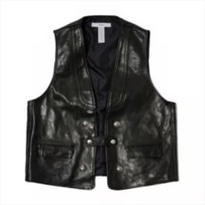 画像1: MASSES Horse Leather Vest Vintage (ホースレザーベスト) (1)