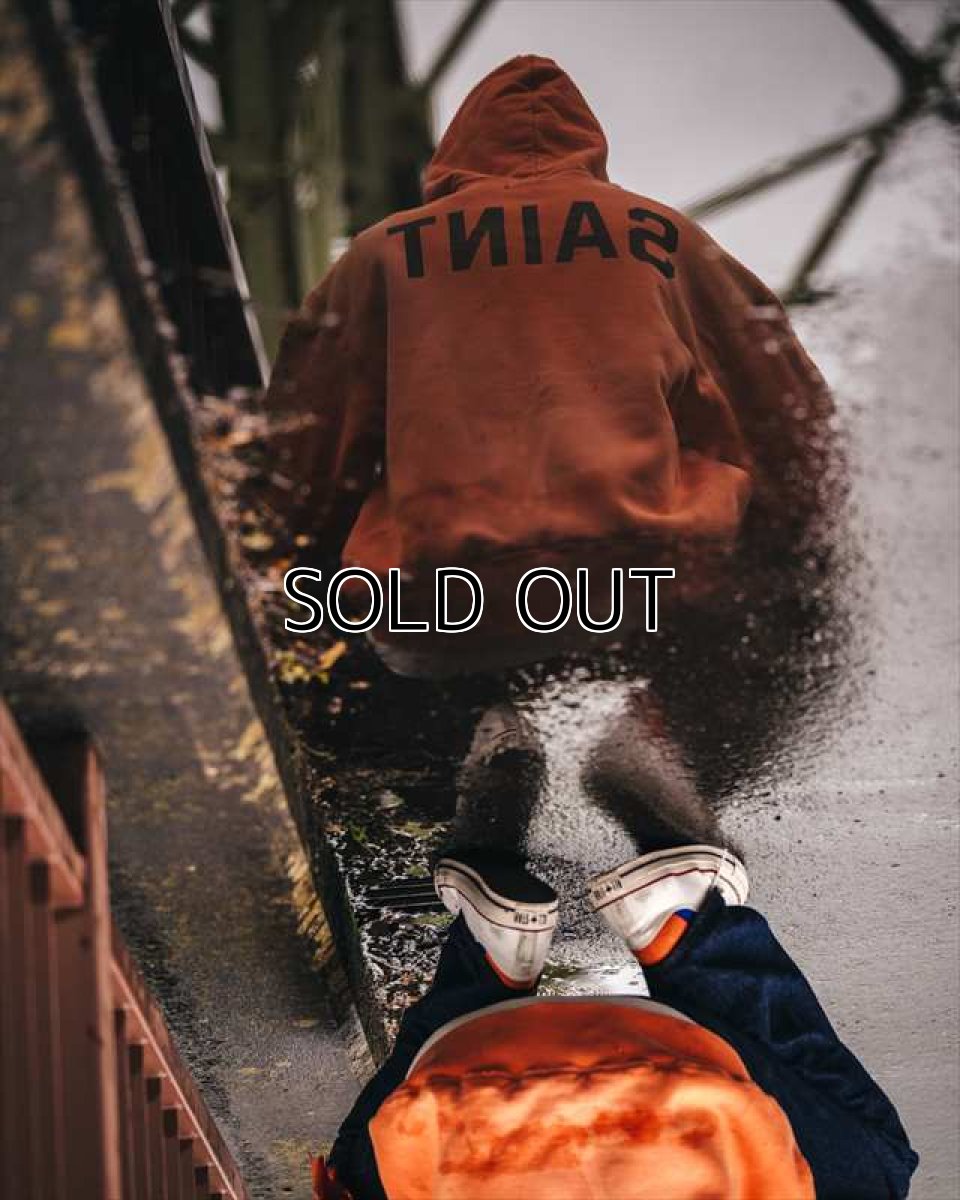 画像4: ©SAINT Mxxxxxx x BerBerJin BB_DBL FACE HOODIE SAINT Orange (ダブルフェイスパーカー) (4)