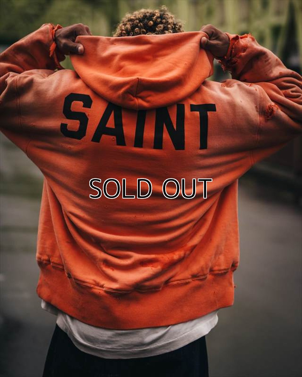 画像3: ©SAINT Mxxxxxx x BerBerJin BB_DBL FACE HOODIE SAINT Orange (ダブルフェイスパーカー) (3)