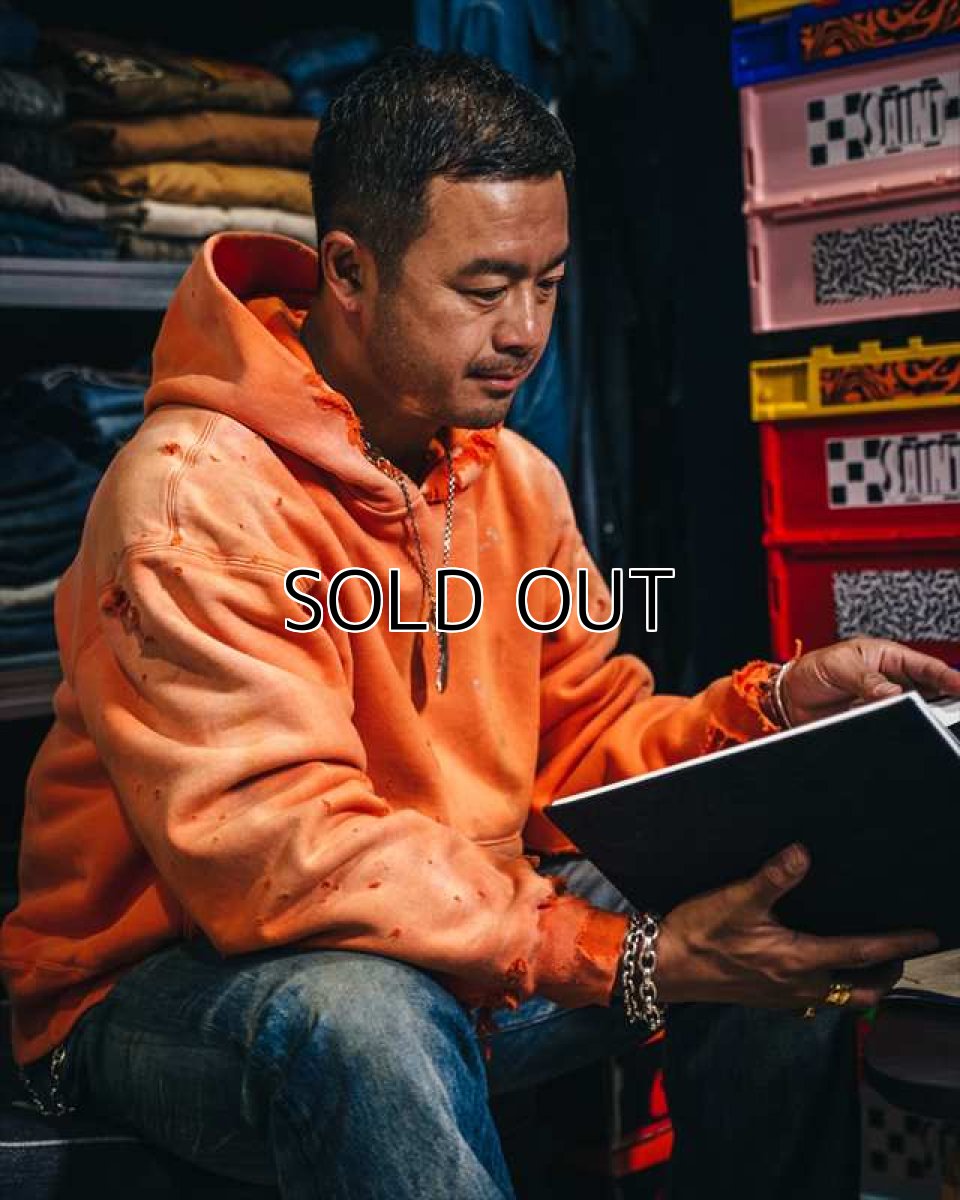 画像7: ©SAINT Mxxxxxx x BerBerJin BB_DBL FACE HOODIE SAINT Orange (ダブルフェイスパーカー) (7)