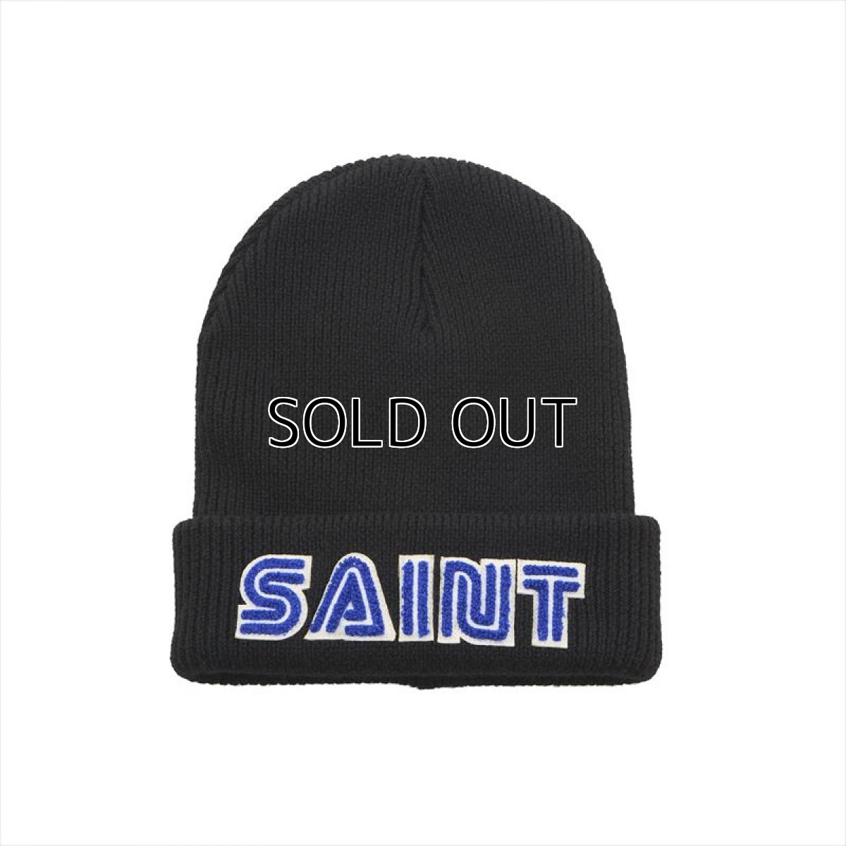 画像1: ©SAINT Mxxxxxx x SEGA SG_KNIT CAP SAINT SEGA Black (ニットキャップ) (1)