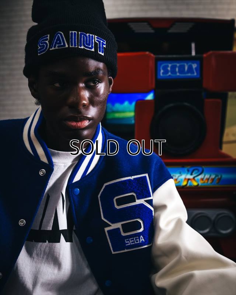 画像2: ©SAINT Mxxxxxx x SEGA SG_KNIT CAP SAINT SEGA Black (ニットキャップ) (2)
