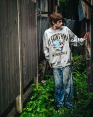 画像2: ©SAINT Mxxxxxx CRW NECK SWT BABY MICAHEL Gray (スウェット) (2)