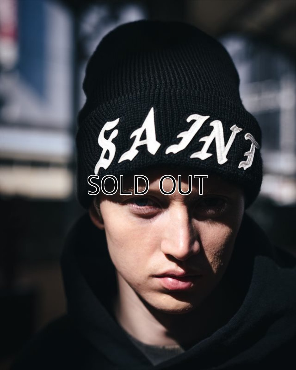 画像2: ©SAINT Mxxxxxx Knit Cap Saint Black (ニットキャップ) (2)