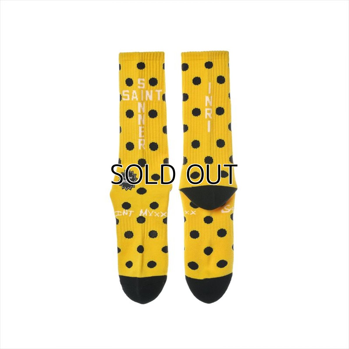 画像2: ©SAINT Mxxxxxx SOCKS DOT Yellow (ソックス) (2)