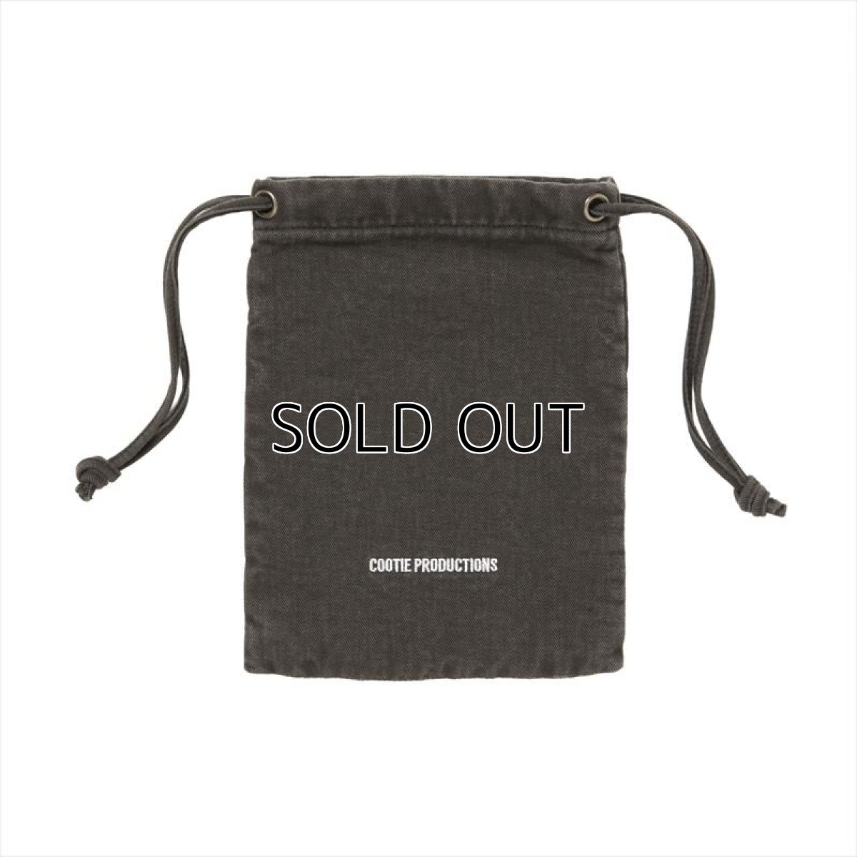 画像2: COOTIE PRODUCTIONS Color Denim Drawstring Bag (バッグ) (2)