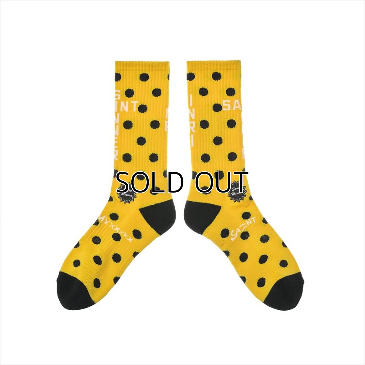 画像1: ©SAINT Mxxxxxx SOCKS DOT Yellow (ソックス) (1)