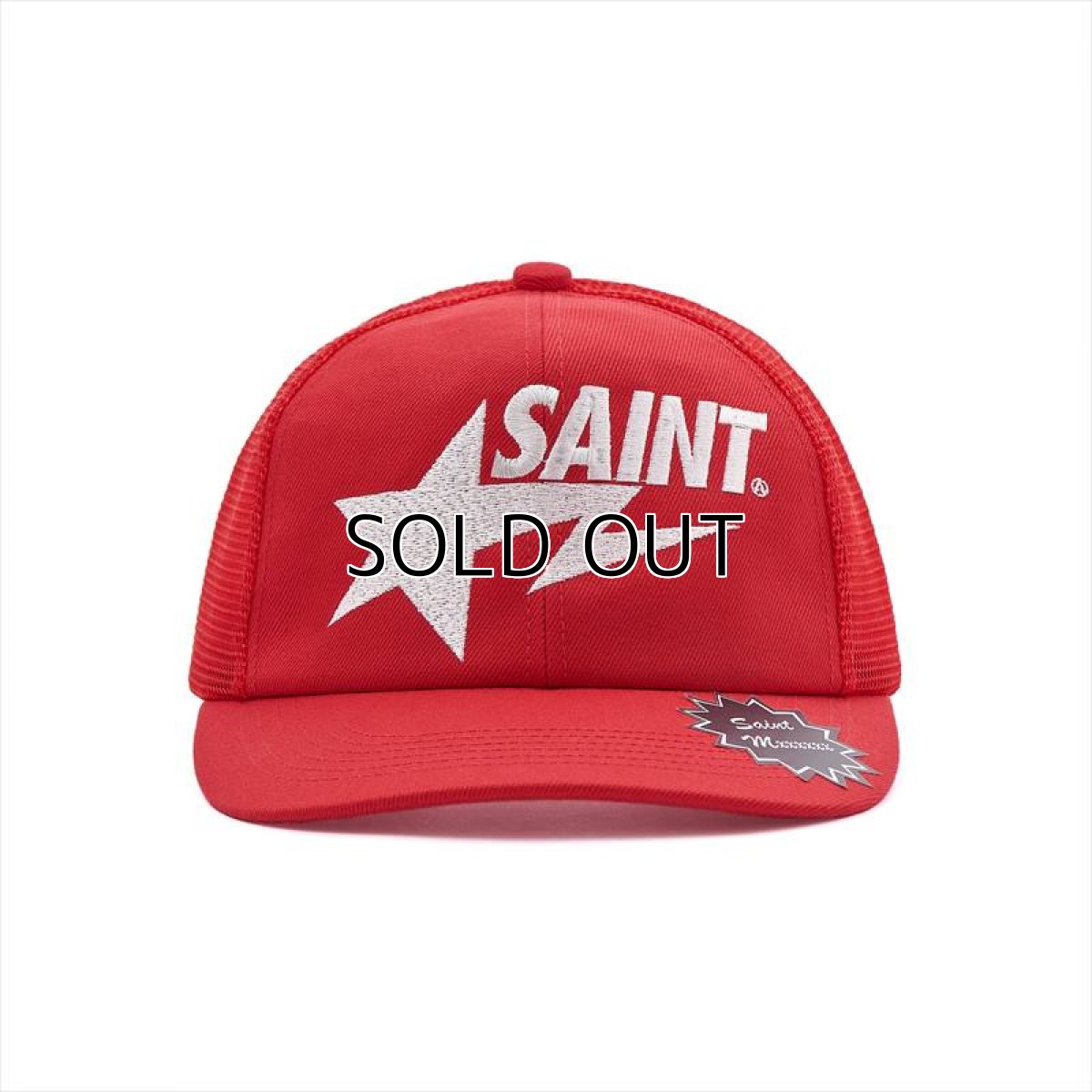 画像2: ©SAINT Mxxxxxx x A BATHING APE BAPE_MESH CAP Red (メッシュキャップ) (2)