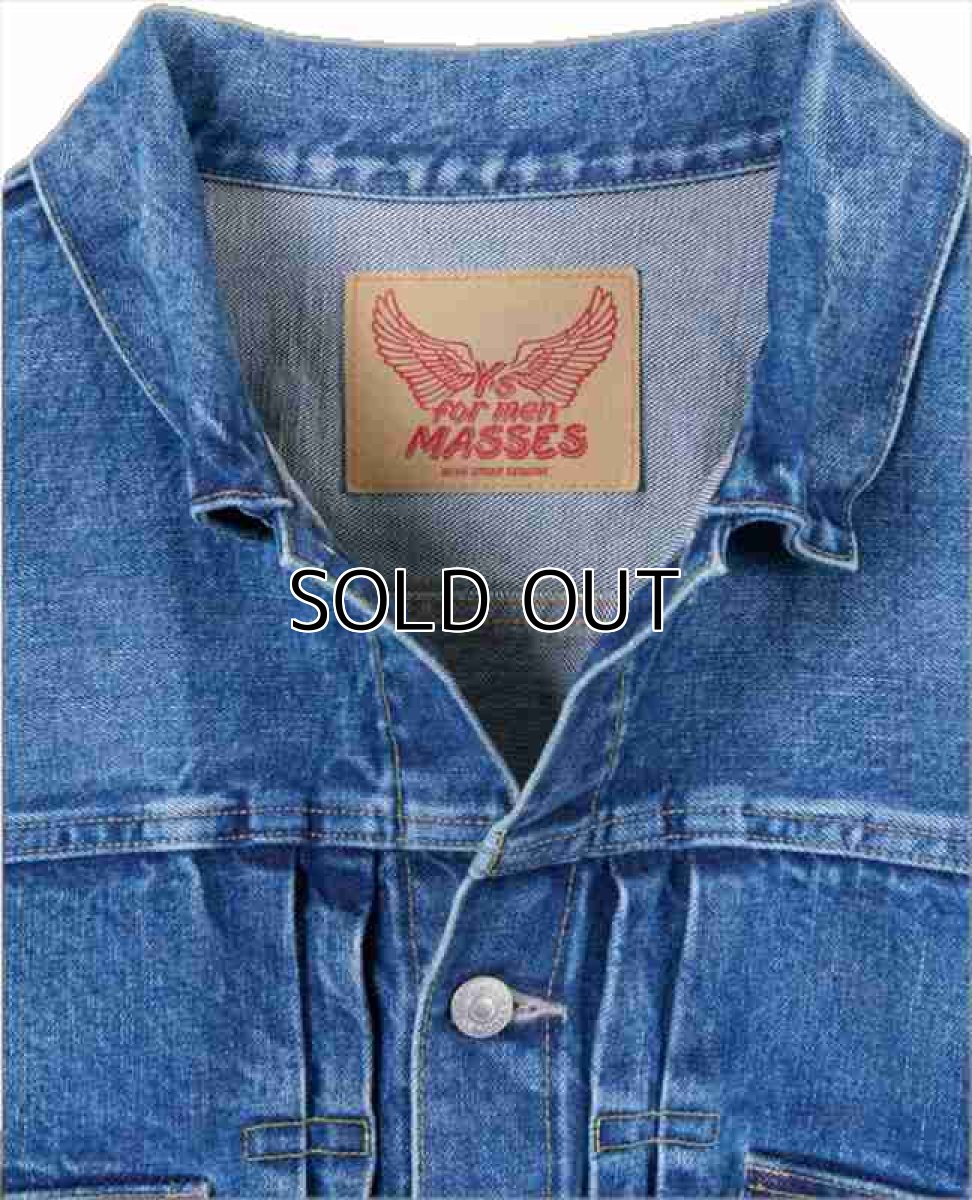 画像3: MASSES x Y's Denim Jacket H.Wash (デニムジャケット) (3)
