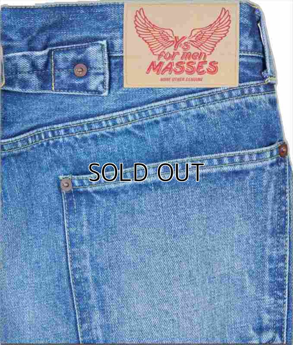 画像3: MASSES x Y's 14oz Denim Pants H.Wash (デニムパンツ) (3)