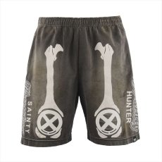 画像1: ©SAINT Mxxxxxx x BOUNTY HUNTER BH_CUT SEW SHORTS BONE Charcoal (ショーツ) (1)
