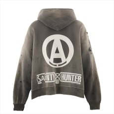 画像2: ©SAINT Mxxxxxx x BOUNTY HUNTER BH_ZIP HOODIE SNT HUNTER Charcoal (ジップパーカー) (2)