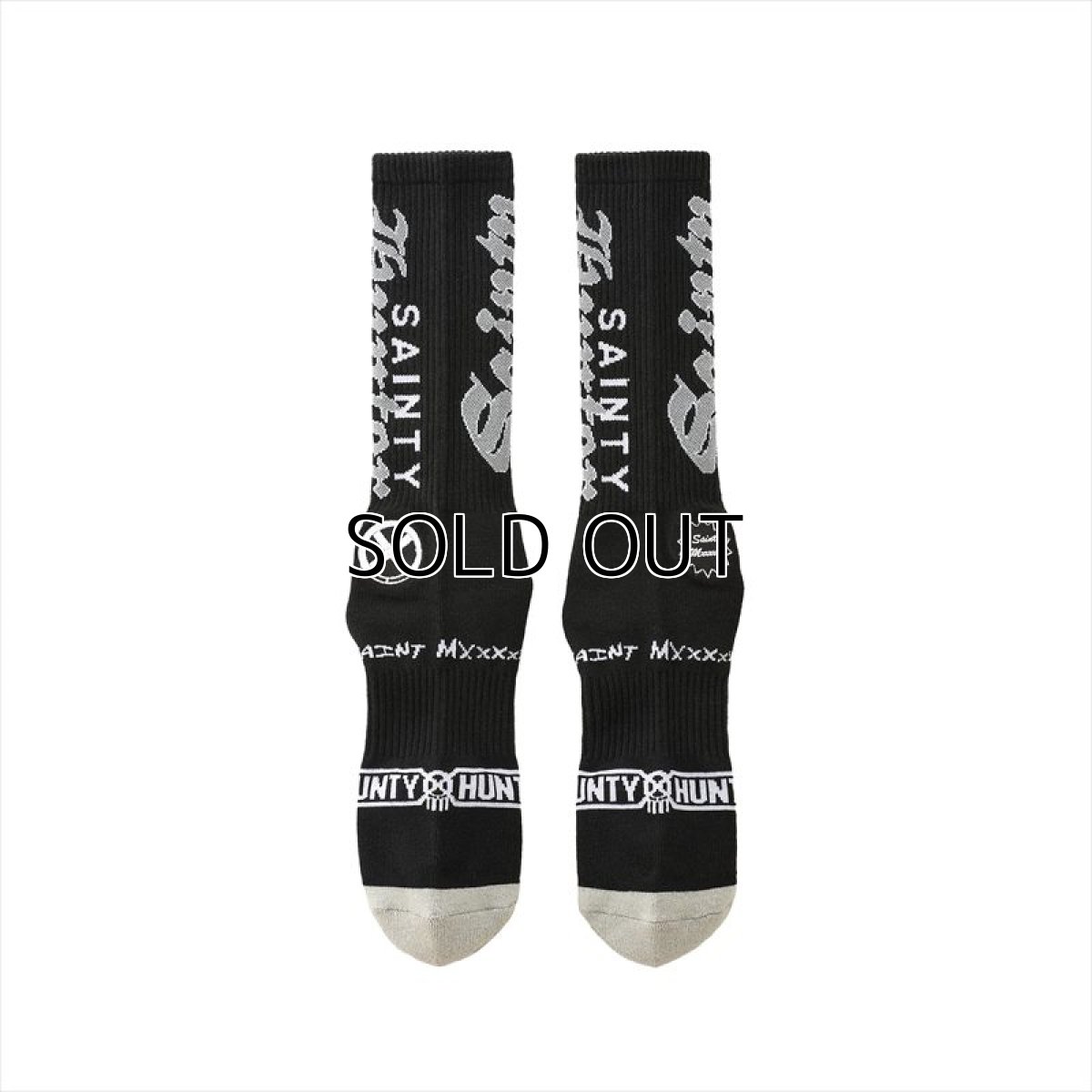 画像2: ©SAINT Mxxxxxx x BOUNTY HUNTER BH_SOCKS SAINTY HUNTER Black (ソックス) (2)