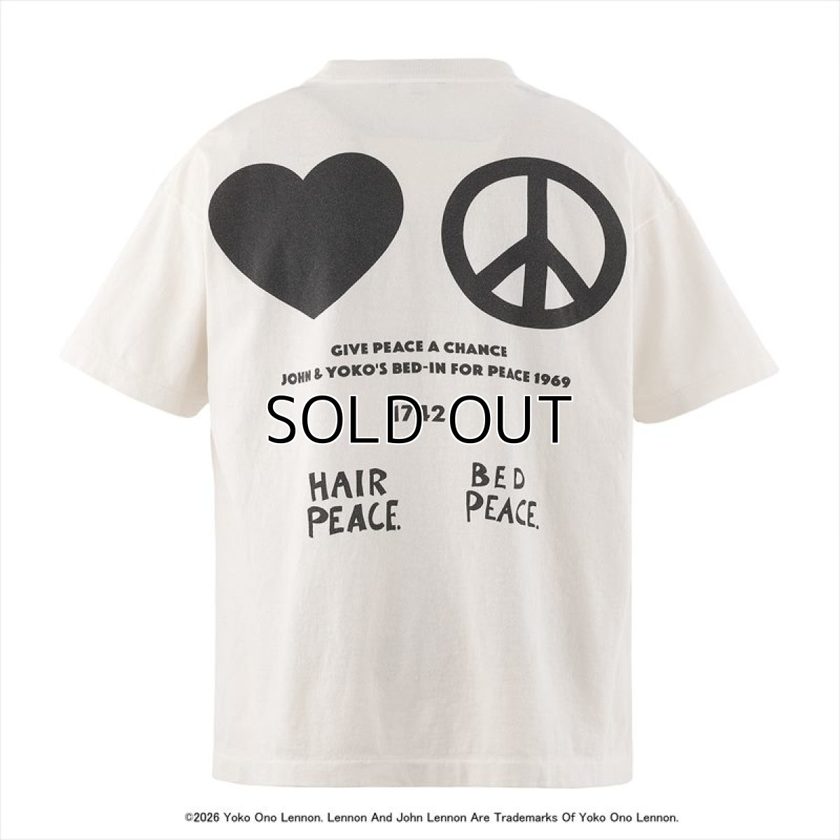 画像2: ©SAINT Mxxxxxx x JOHN LENNON JL_SS T-SHIRT IMAGINE PEACE White (Tシャツ) (2)