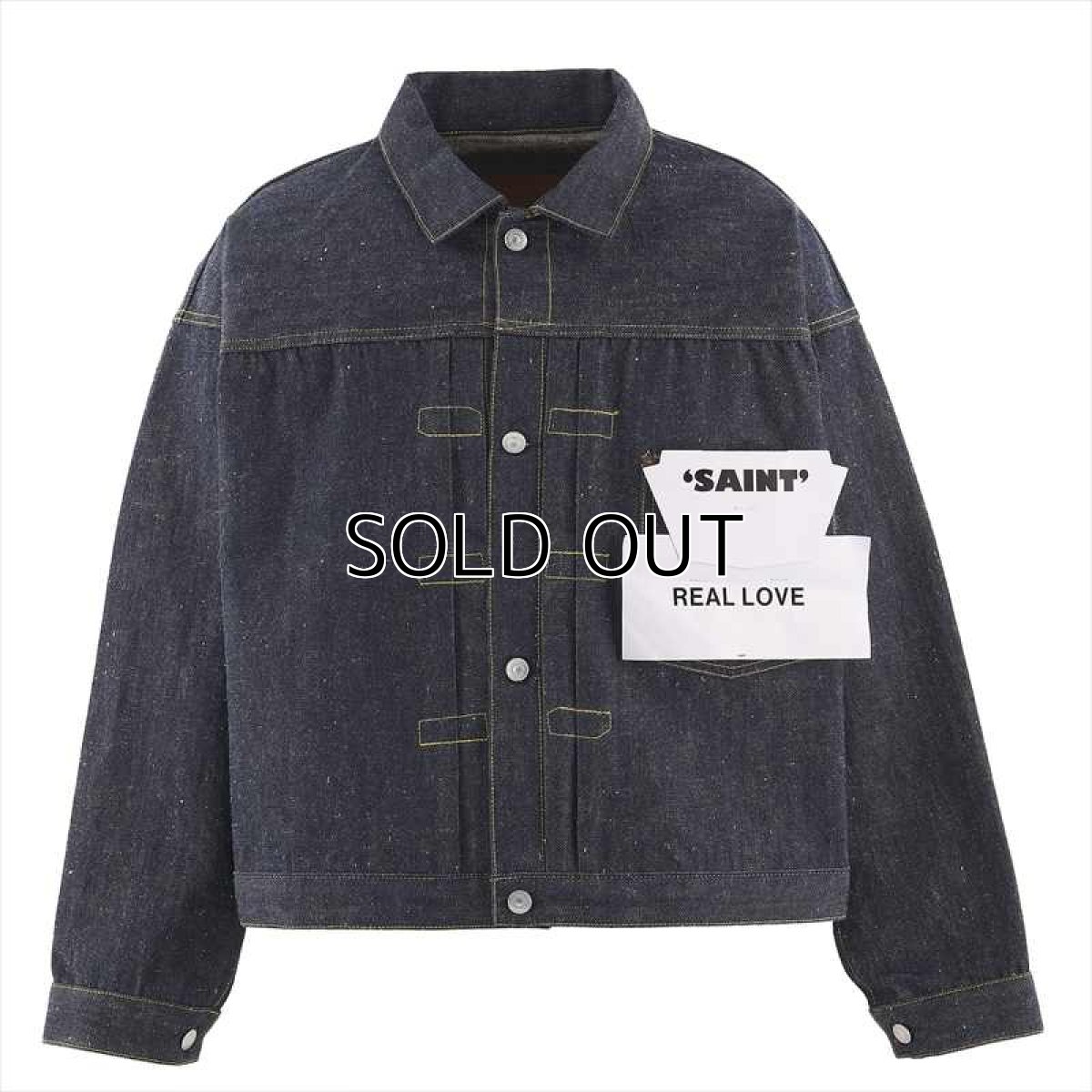 画像1: ©SAINT Mxxxxxx x BerBerJin BBJ_DENIM JACKET REGID Blue (デニムジャケット) (1)