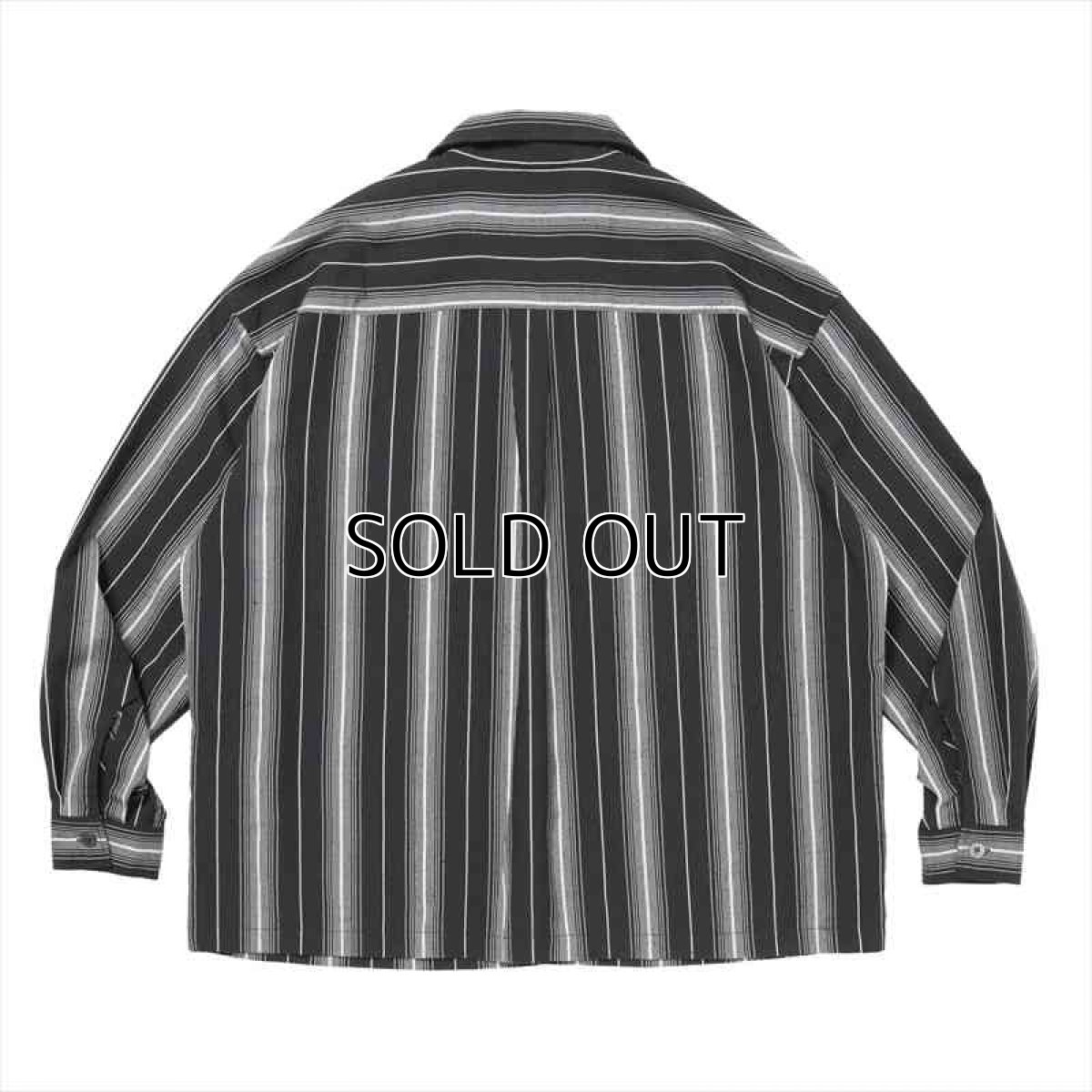 画像2: COOTIE PRODUCTIONS Dobby Chain Stripe L/S Cavana Shirt (カバナシャツ) (2)