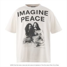 画像1: ©SAINT Mxxxxxx x JOHN LENNON JL_SS T-SHIRT IMAGINE PEACE White (Tシャツ) (1)