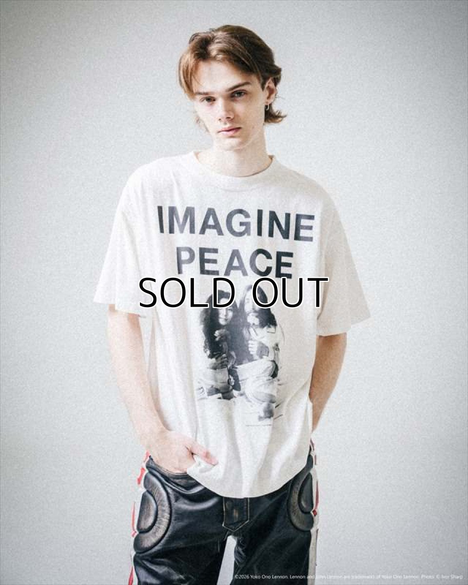 画像3: ©SAINT Mxxxxxx x JOHN LENNON JL_SS T-SHIRT IMAGINE PEACE White (Tシャツ) (3)