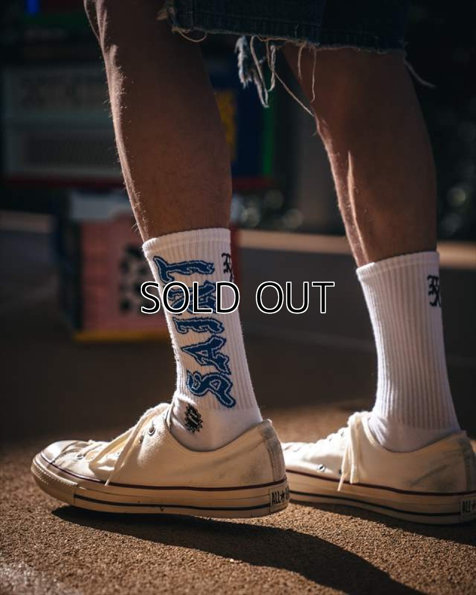 画像3: ©SAINT Mxxxxxx SOCKS SAINT White/Blue (ソックス) (3)