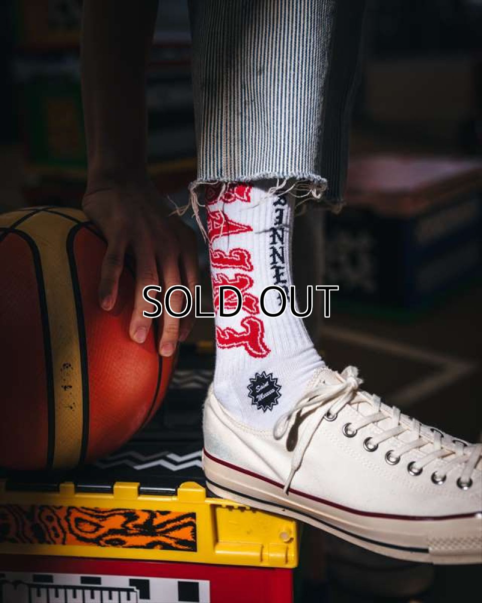 画像3: ©SAINT Mxxxxxx SOCKS SAINT White/Red (ソックス) (3)