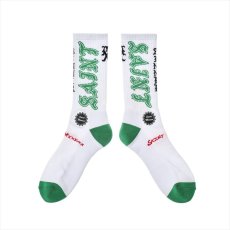画像1: ©SAINT Mxxxxxx SOCKS SAINT White/Green (ソックス) (1)