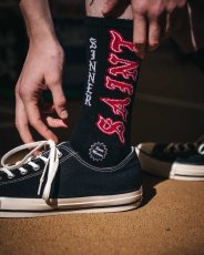 画像3: ©SAINT Mxxxxxx SOCKS SAINT Black/Red (ソックス) (3)