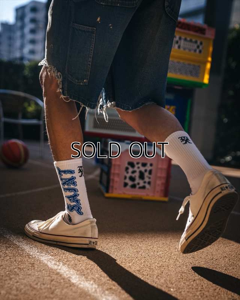 画像4: ©SAINT Mxxxxxx SOCKS SAINT White/Blue (ソックス) (4)
