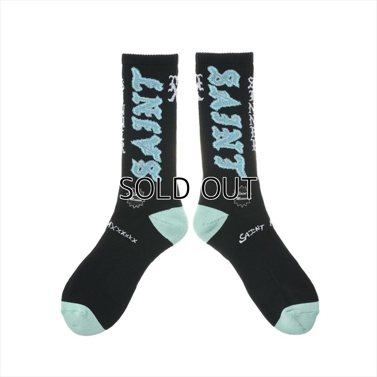 画像1: ©SAINT Mxxxxxx SOCKS SAINT Black/Blue (ソックス) (1)